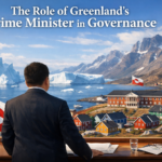 a header image depicting the role of Greenland's prime minister in governance