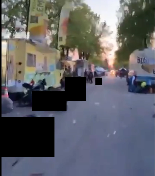 An image of the fatal funnel that Vancouver Police created to facilitate the Lapu-Lapu Day Festival vehicle ramming attack in Vancouver on April 26, 2025.
