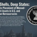 an image depicting Soft Shells, Deep States: Strategic Placement of Mossad-Adjacent Assets in U.S. and Canadian Bureaucracies
