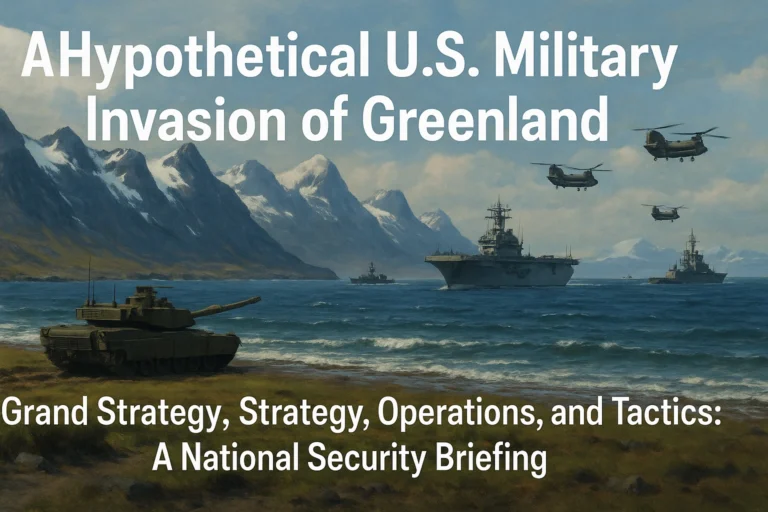 An image depicting A Hypothetical U.S. Military Invasion of Greenland