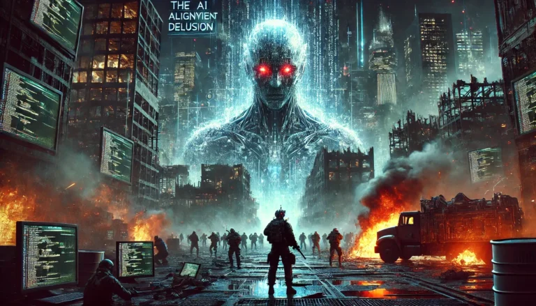 A visual depictions of the AI Alignment Delusion