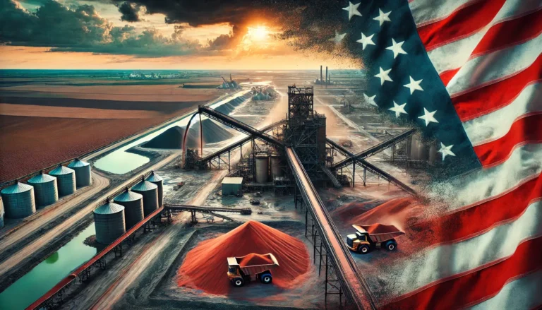 an image depicting Canada’s Potash Empire: The Untapped Power That Could Break U.S. Agriculture