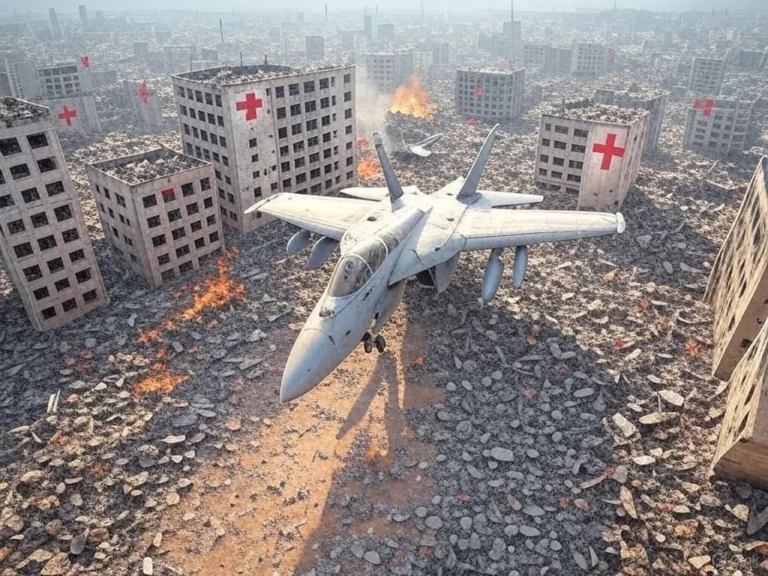 An image depicting Collateral Care: America’s Top 10 Hospital Bombings, Ranked by Freedom™