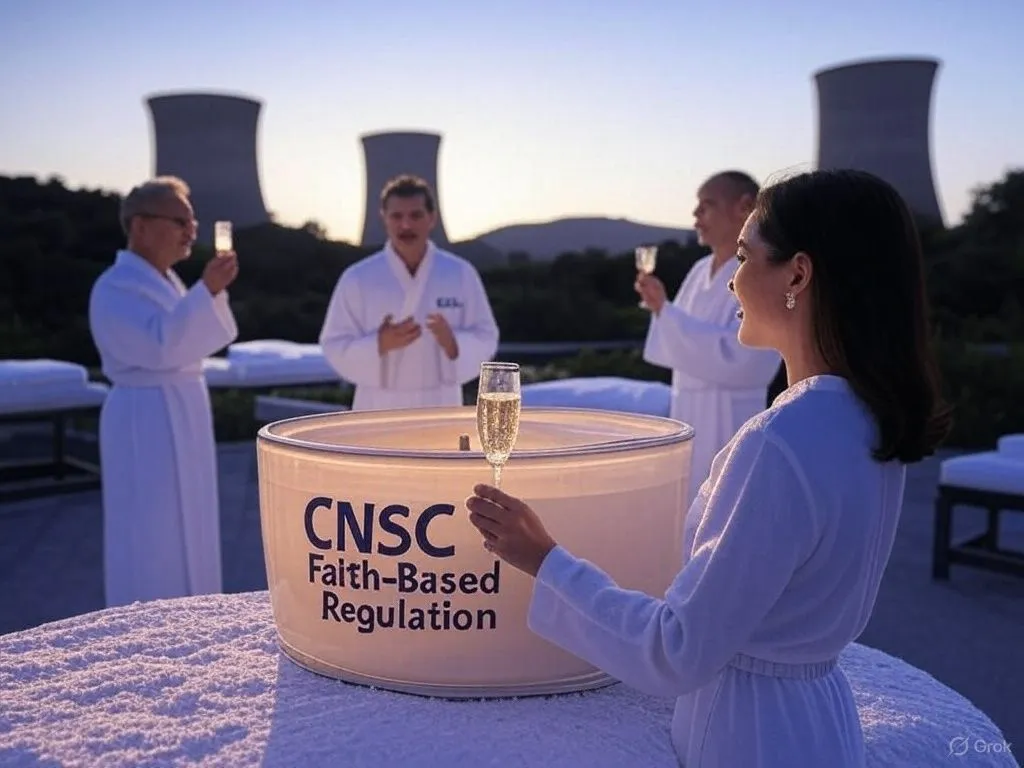 an image depicting Core Beliefs: How the Darlington BWRX-300 Reactor Was Licensed on Faith, Not Fact