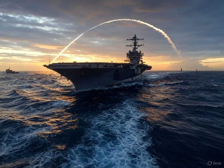 an image depicting Did the Houthis Hit the USS Harry S. Truman? Assessing the Claim and Its Geopolitical Fallout