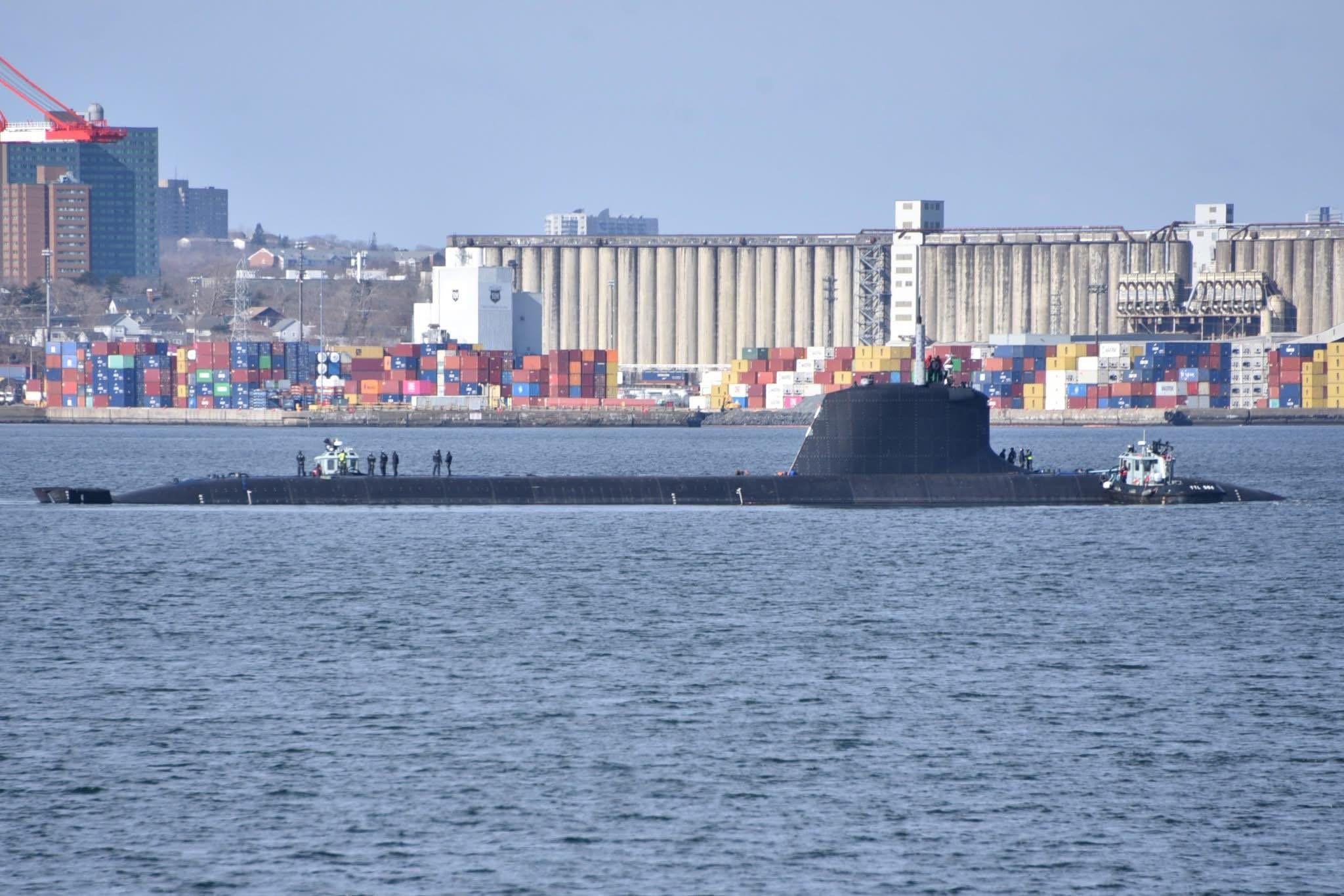 an image of France's Nuclear Submarine FS Tourville in Halifax: Routine Visit or Strategic Power Play?