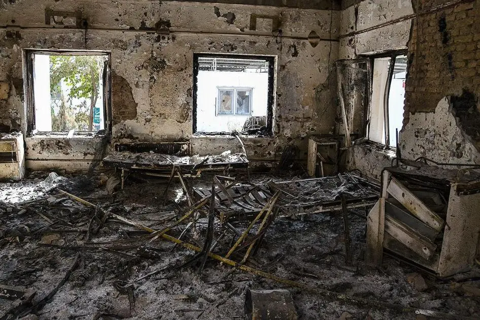 The MSF Kunduz hospital in Afghanistan after it was bombed by US forces in 2015.