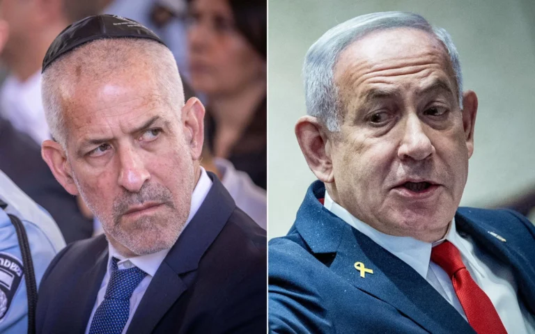 an image depicting Netanyahu’s Gamble: Trust Breakdown in Shin Bet and Military Escalation