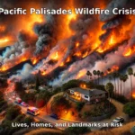 A visual depiction of the Pacific Palisades Wildfire: Survival Actions