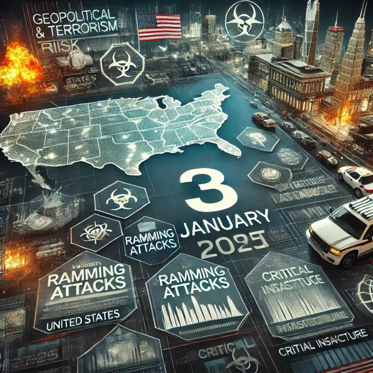 A stylized depiction of the Prime Rogue Daily Risk Report for January 3, 2025
