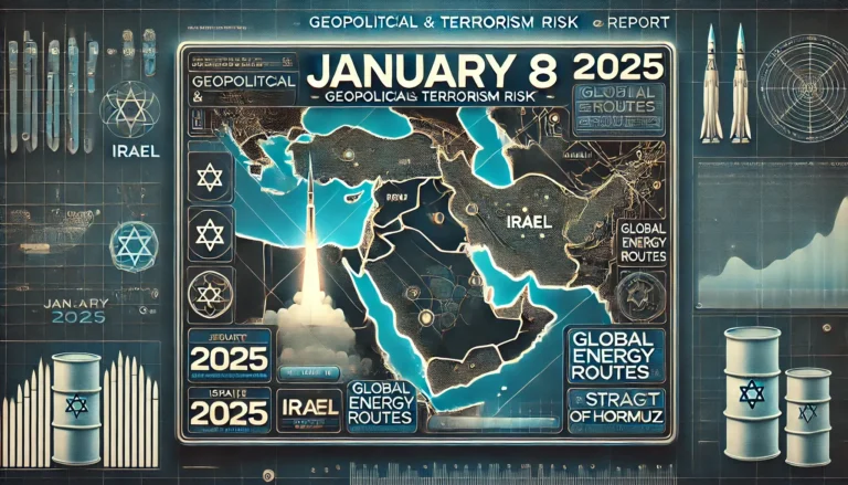 Stylized image for the Prime Rogue Daily Risk Report of January 8, 2025