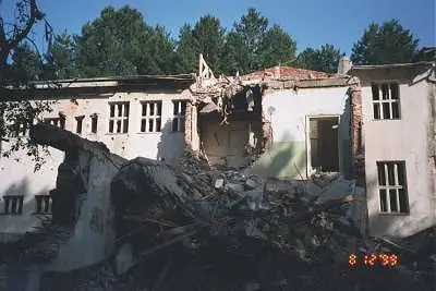 The Surdulica sanitorium in Southern Serbia which was proudly bombed by the US military in 2000. 