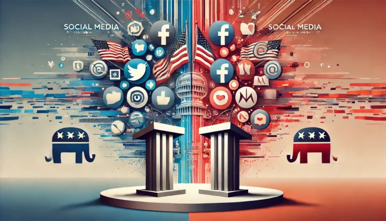an image depicting Social Media and the Polarization of Political Officials