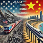 a stylized depiction of USAID vs. China: Why American Aid Keeps Losing to Beijing’s Strategy