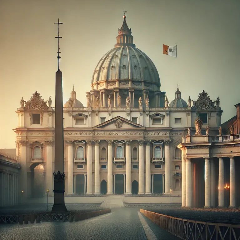 A stylized depiction of What Happens When a Pope Dies?
