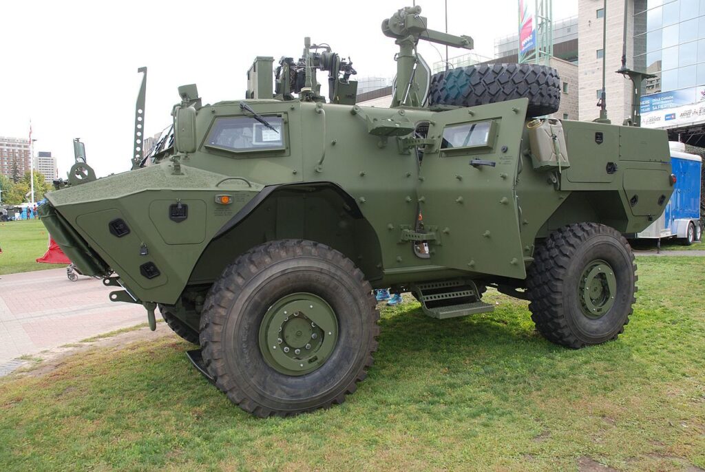 Textron Tactical Armoured Patrol Vehicle at Ottawa City Hall, Left View. Credit: https://commons.wikimedia.org/w/index.php?title=User:Cplbeaudoin&action=edit&redlink=1