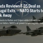 an image depicting Canada’s F-35 Review, Portugal’s Exit, and the NATO Breakaway: European Jets Rise as U.S. Grip Weakens
