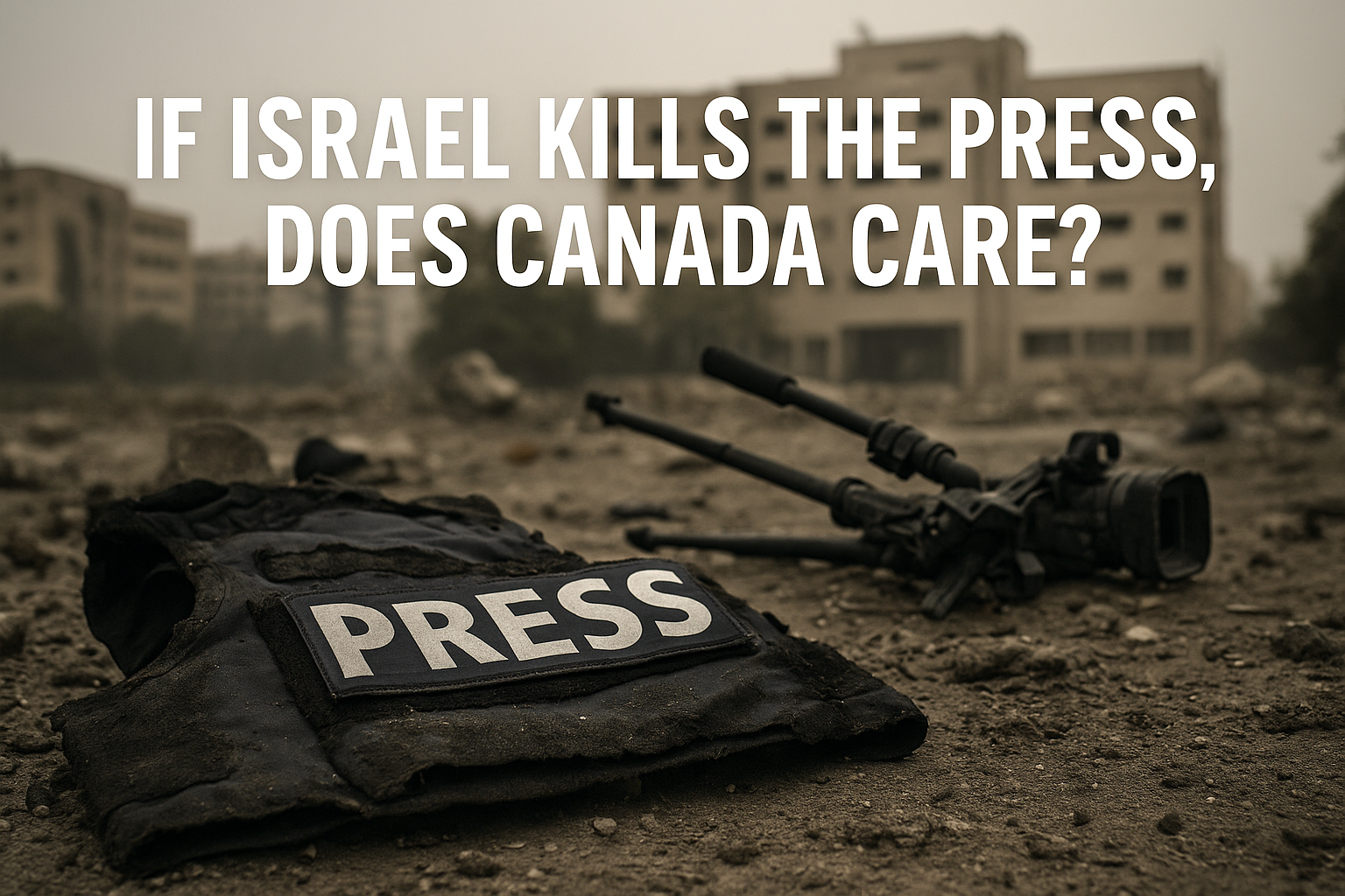 an image depicting Canada’s Hypocrisy: Israel’s Killing of Al Jazeera Journalists Demands Full Sanctions Now