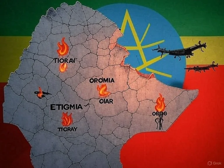 An image depicting Ethiopia: Anatomy of a Fractured State — Ethnic Federalism, Civil War, and the Risk of Collapse - Fractured States Series — Vol. II