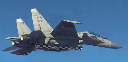 An Indian Su-30 armed with a BrahMos missile. Source: BrahMos Aerospace