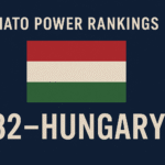 An image depicting NATO Power Rankings #32: Hungary – The Structural Liability Undermining the Alliance from Within