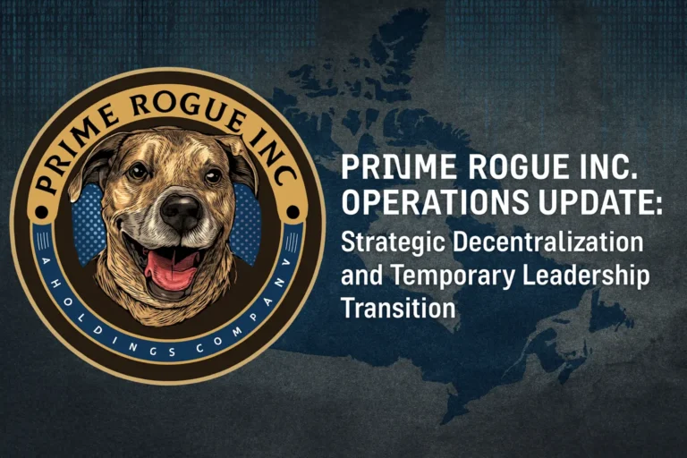An image depicting Prime Rogue Inc Operation Update: Strategic Decentralization and Temporary Leadership Transition