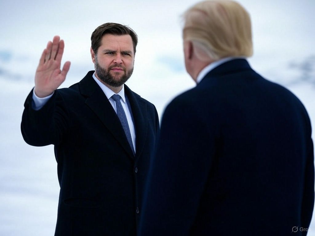 an image depicting The Empire That Forgot It Was One: JD Vance, Greenland, and the Death of the Rules-Based Order