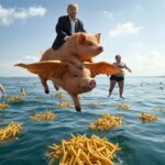 An Image Depicting The “Gulf of America” Gambit – Moronic Genius at Sea