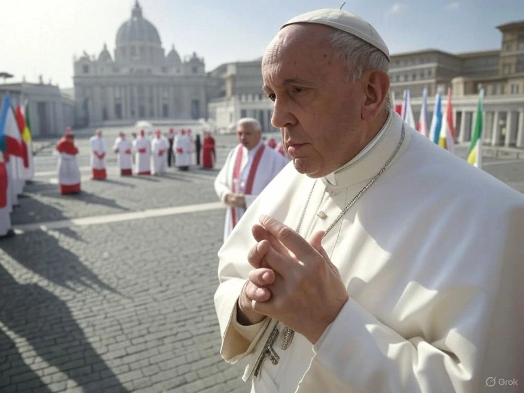 an image depicting The Vatican’s Next Power Struggle: Who Will Be the Next Pope and What Happens Now That Francis Has Died?