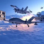 an image depicting Top 10 Technological Asymmetric Warfare Shocks That Shattered Military Confidence (From Naval Drone Kills to Stealth Collapses — When the System Was the Vulnerability)