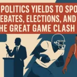 an image depicting When Politics Yields to Sports: Debates, Elections, and the Great Game Clash