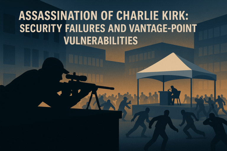 An image depicting Assassination of Charlie Kirk: Security Failures and Vantage-Point Vulnerabilities
