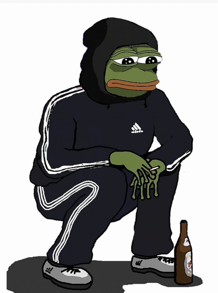The Groyper Pepe tracksuit meme referenced in relation to Charlie Kirk shooter Tyler Robinson.