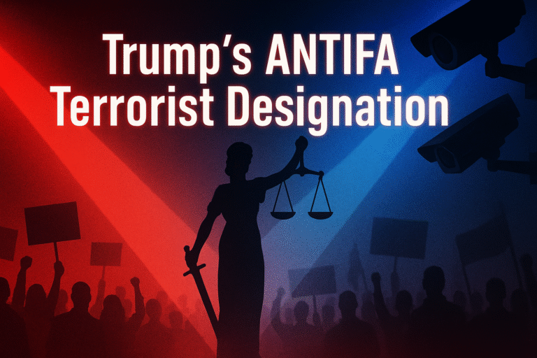 an image depicting Trump’s Antifa Terror Designation: Legally Questionable and Surely Dangerous
