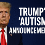 an image depicting Trump’s “Autism Announcement” – Tylenol, Political Context and Stakes