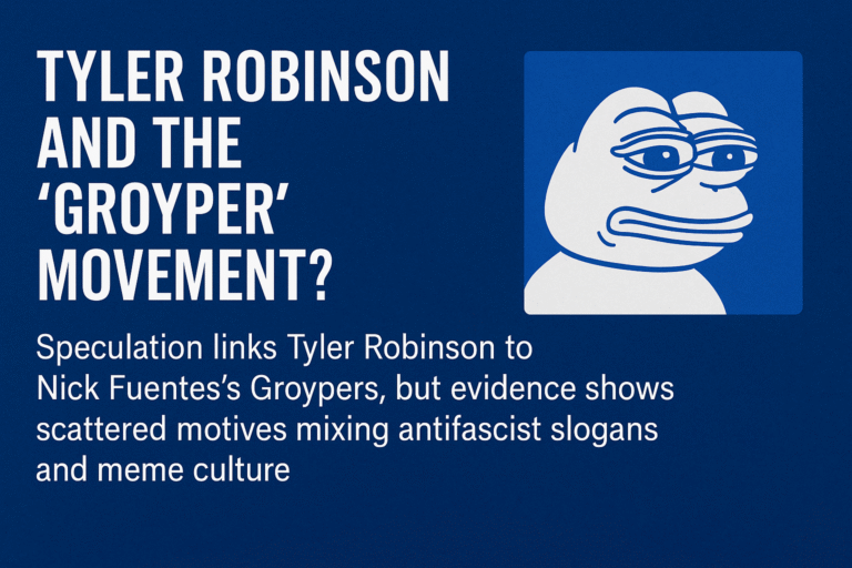 an image depicting Tyler Robinson and the Groyper Movement