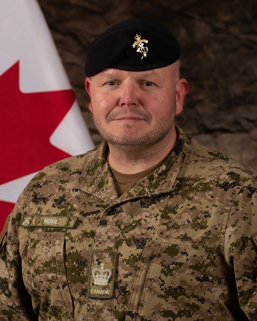 A photo of the late Warrant Officer George Hohl announced as deceased during Operation Reassurance in Latvia by the Canadian Department of National Defence on September 8, 2025