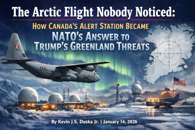 an image depiciting The Arctic Flight Nobody Noticed: How Canada's Alert Station Became NATO's Answer to Trump's Greenland Threats