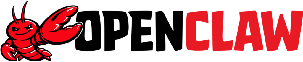 OpenClaw Security Crisis logo featuring a lobster with an open claw and the text "OpenClaw" in black and red. 