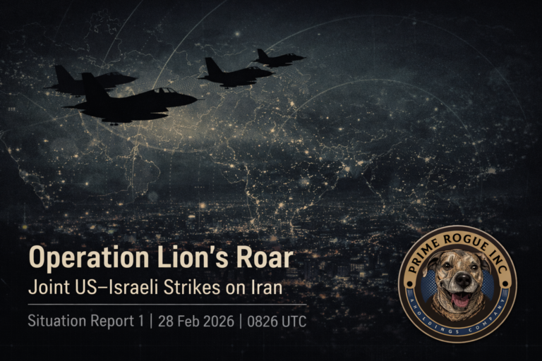 Operation Lion's Road Situation Report 1 February 28, 2026 0800 UTC