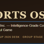 Prime Rogue Inc. Sports OSINT banner with circular dog logo, gold and navy on dark brown, reading 'Sports OSINT — Prime Rogue Inc.: Intelligence-Grade Coverage of the Beautiful Game