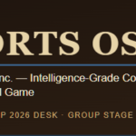 "Prime Rogue Inc. Sports OSINT banner with circular dog logo, gold and navy on dark brown, reading 'Sports OSINT — Prime Rogue Inc.: Intelligence-Grade Coverage of the Beautiful Game'"